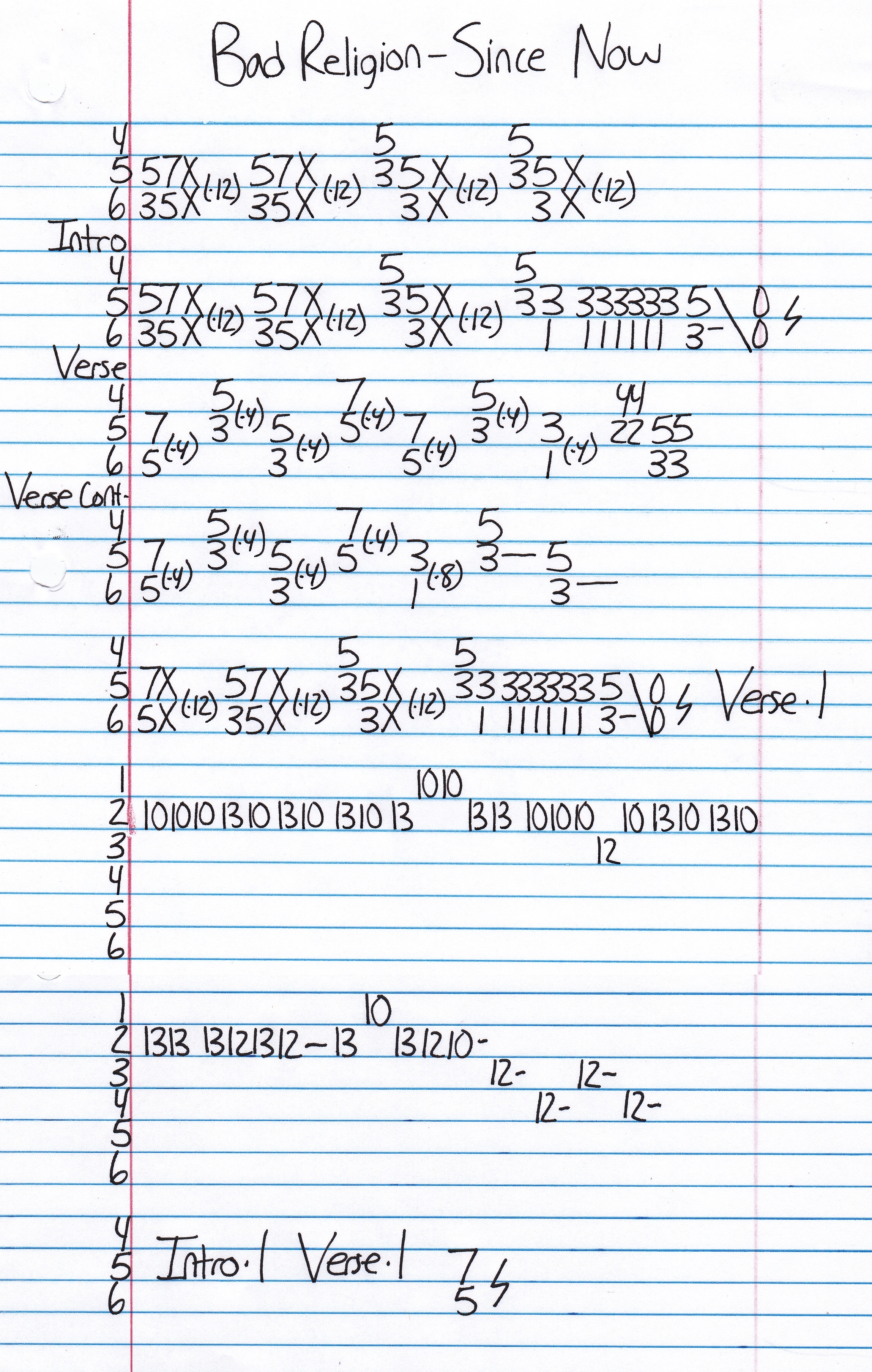 High quality guitar tab for Since Now by Bad Religion off of the album Age Of Unreason. ***Complete and accurate guitar tab!***